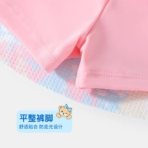 【带胸垫 】【150-170】【精典泰迪】女孩短袖泳裙分体泳衣套装 商品图12