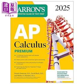 【中商原版】AP Calculus Premium 2025 Prep Book 2025新 巴朗AP考试微积分备考书