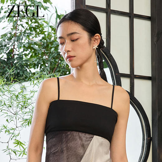 ZEGL设计师东方花影系列人造珍珠花朵耳环女小众独特耳钉气质耳饰 商品图4