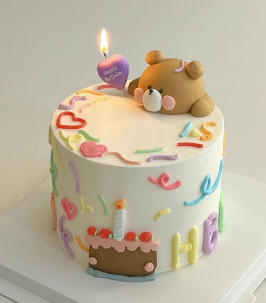 【臻品系列】---【多彩手绘立体小熊】 商品图0