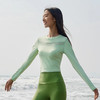 跃牌【欲动春风】系列 瑜伽长袖女裸感透气拼网紧身衣跑步健身运动服32537 商品缩略图0