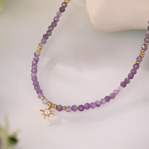 Manreya玛芮雅“紫霞仙子”紫水晶珍珠多巴胺手链、项链【答摩专属，礼袋+证书+礼盒】 商品图7