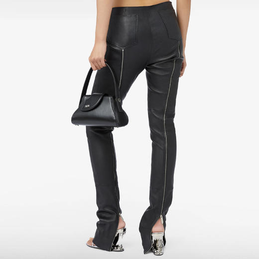 GCDS 女士 COMMA 皮革小号手提包 黑色 A1OW5011AA799 商品图3