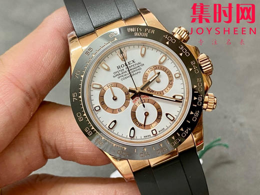 ROLEX劳力士 宇宙计型迪通拿系列 玫金白盘 男士腕表 商品图1