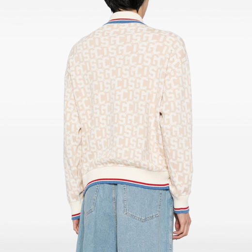 GCDS 男士字母徽标提花棉质拉链外套 混色 A1CM2001KB315 商品图2