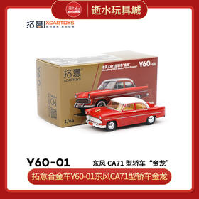 拓意合金车Y60-01东风CA71型轿车金龙
