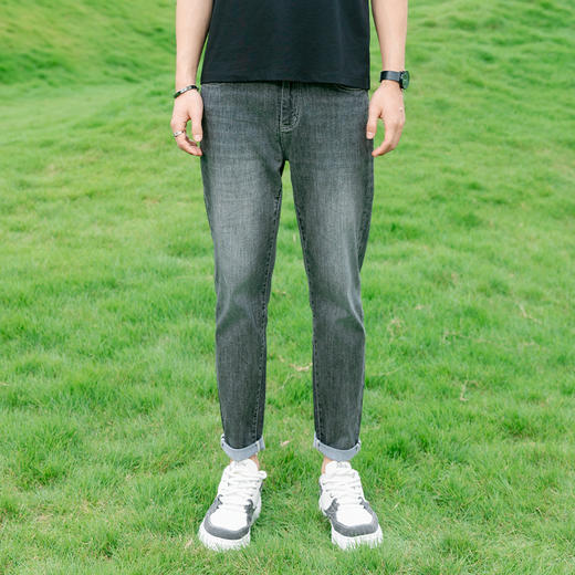 【新品上新】HX 夏季水洗牛仔九分裤修身版型S210420042101 商品图0