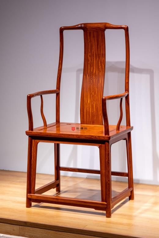 红桥红  家具严选  缅甸花梨（大果紫檀）【高靠背 S背素官帽椅】 商品图1