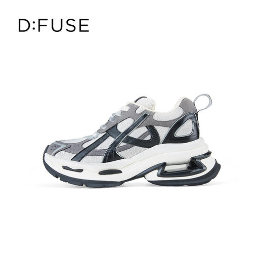 D:FUSE迪芙斯秋季新款厚底增高水钻老爹鞋休闲运动鞋DF43112381 商品图5