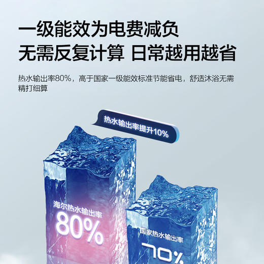 海尔（Haier）100升电热水器 家用储水式3300W变频节能一级能效金刚三层胆厨房卫生间洗澡用水上门安装GRC 商品图4