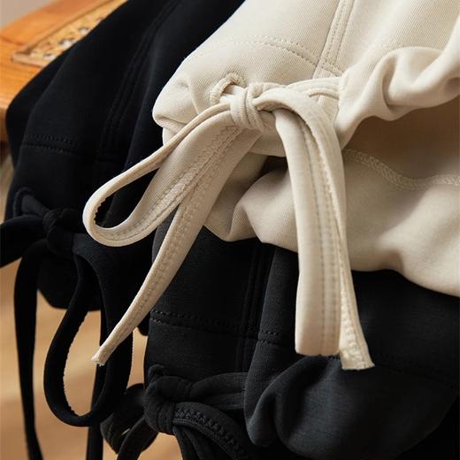 跃牌【倚窗听雨】系列 瑜伽服女砂洗莫代尔褶皱抽绳运动T恤DA64 商品图2