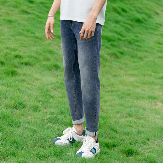 【新品上新】HX 夏季水洗牛仔九分裤修身版型S210420042101 商品图5