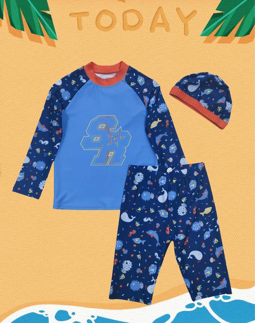 SCHIESSER德国舒雅男童泳衣三件套3B/23604E 商品图0