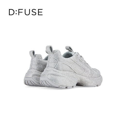 D:FUSE迪芙斯2024年秋季新款爆闪满钻厚底休闲老爹鞋运动鞋DF43112374 商品图6