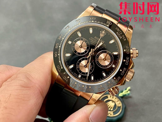 ROLEX劳力士 宇宙计型迪通拿系列 玫金黑盘 男士腕表 商品图2