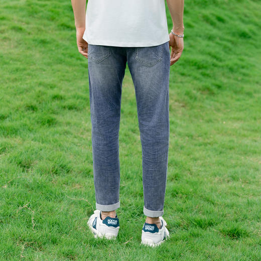 【新品上新】HX 夏季水洗牛仔九分裤修身版型S210420042101 商品图4