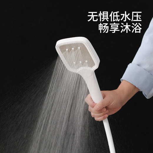 FaSoLa简约增压花洒喷头家用浴室洗澡手持淋浴头加压大出水淋蓬头 商品图1