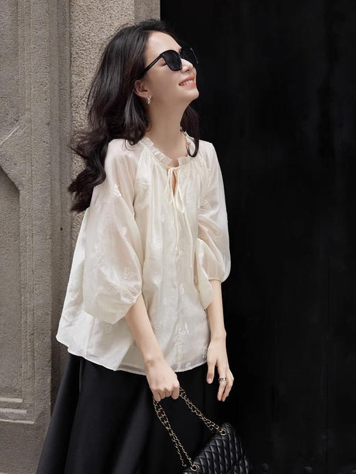 【E】进口天丝面料刺绣衬衫-A022350 商品图3