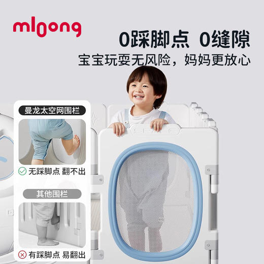 【冬日暖拥】曼龙mloong机器人围栏婴儿防护栏宝宝游戏围栏儿童家用地上栅栏爬行垫 商品图1
