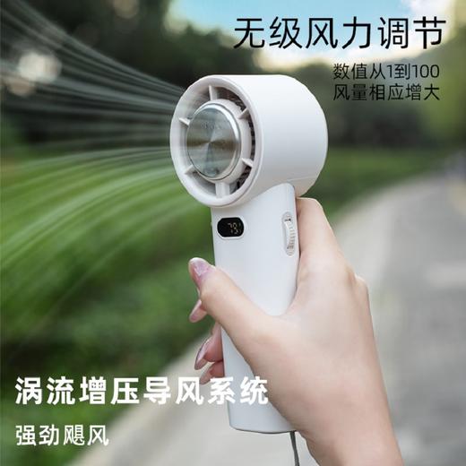 Feliztrip米微乐游 高速冰敷降温手持风扇3600mah大电池无极变速带数显 TR-STM829 商品图2