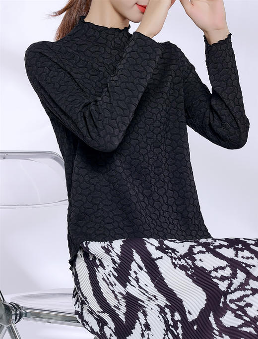 T恤LZ3T38修身舒适，魔术褶衣 商品图0