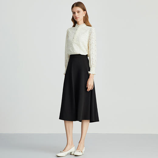 EITIE爱特爱秋季新款高领气质打底修身显瘦上衣C2413404 商品图1