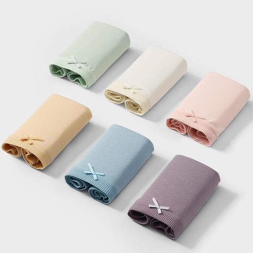 芬腾内裤舒适透气短裤棉质内档夏薄款裤衩中腰纯色少女生三角裤头 商品图0