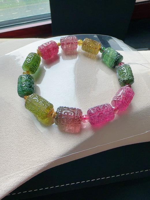 33g 雕刻碧玺手链 商品图2