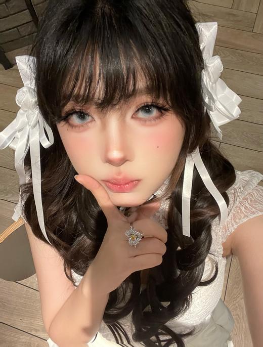 huohuocon 半年抛 炫蓝蘑菇   直径14.2mm着色13.5mm 商品图2