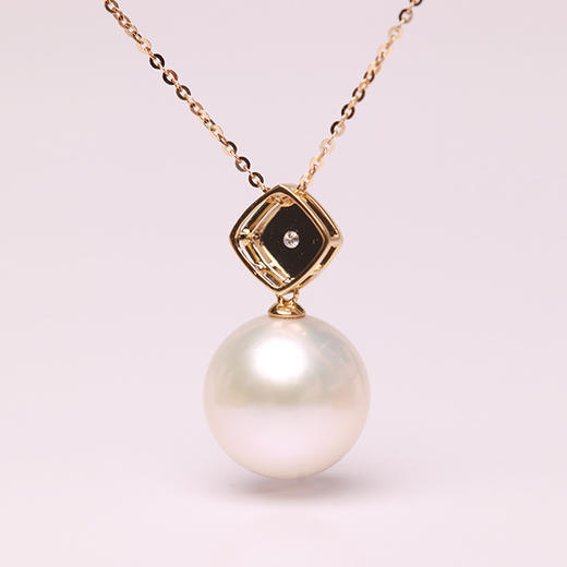 美裕 金18K淡水珍珠链牌11-12mm  108307W 商品图4