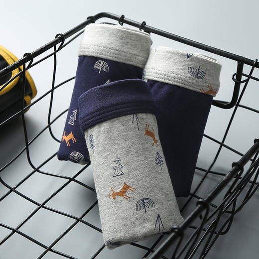 芬腾【3条盒装】夏季男士内裤纯棉大码透气男青年平角裤性感潮流 商品图4