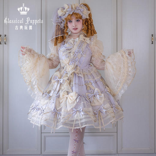 【全款预售掉落】梦中的蝴蝶结JSK 新色 古典玩偶 Lolita【2025年5月31日起发货】 商品图12