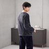 芬腾男士睡衣珊瑚绒秋冬季加绒加厚男款冬天保暖法兰绒家居服套装 商品缩略图3