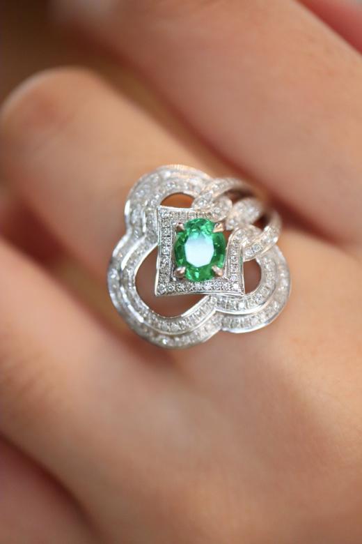 0.76ct 祖母绿戒指 商品图8