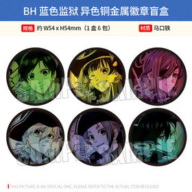 Bellhouse日本正版 BH 蓝色监狱 海盗ver. 异色铜金属徽章盲盒 周边谷子