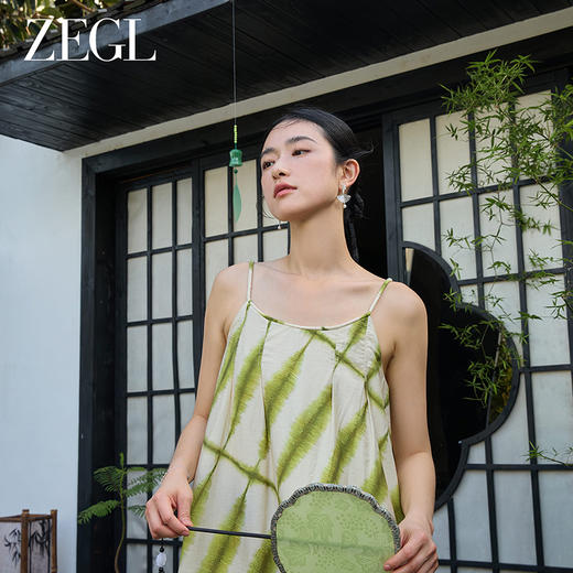 ZEGL设计师风影声声系列扇子耳环女人造珍珠高级感耳钉民族风耳饰 商品图3