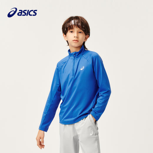 ASICS/亚瑟士童装2024年秋季新款男女童运动休闲长袖百搭针织T恤 商品图1