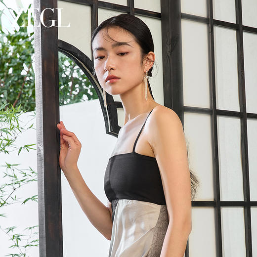 ZEGL设计师东方花影系列人造珍珠流苏耳环女设计感小众耳钩耳饰品 商品图3