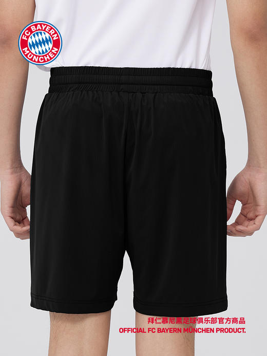 【官方正版】拜仁慕尼黑足球俱乐部|黑色运动短裤足球迷夏休闲裤子 商品图3