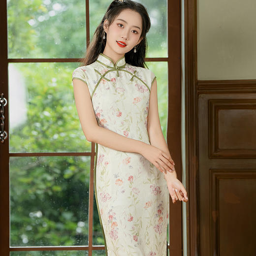 花田提花文艺古典风老上海风情旗袍HYM23611 商品图1