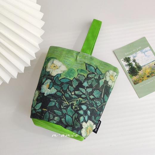 梵高绘画水桶包随身小手提包妈咪包外出手拎包上班便当包 商品图8