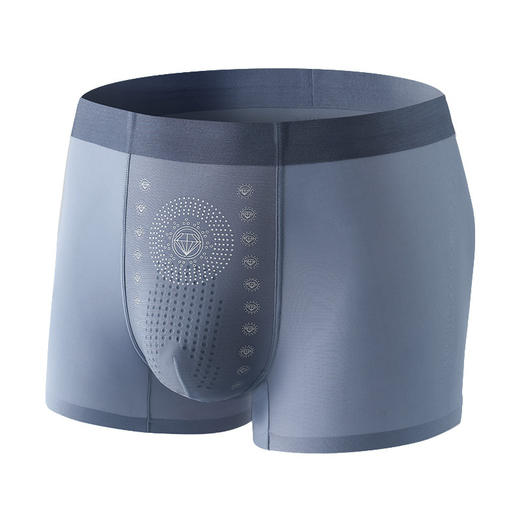 【冰感凉爽，4条礼盒装】无痕冰丝男士内裤 网孔设计透气速干 yi菌内档安全舒适 4条装 商品图4