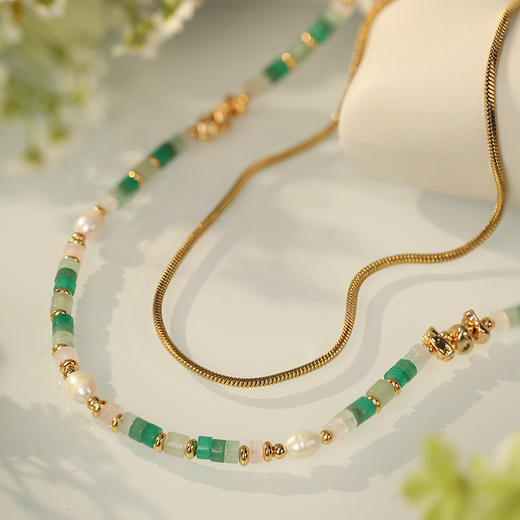 MANREYA玛芮雅“绿野仙踪”叠戴多巴胺串珠项链 商品图8