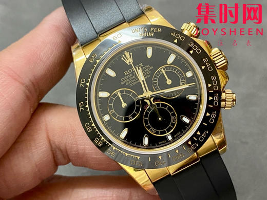 ROLEX劳力士 宇宙计型迪通拿系列 黄金黑盘 男士腕表 商品图1