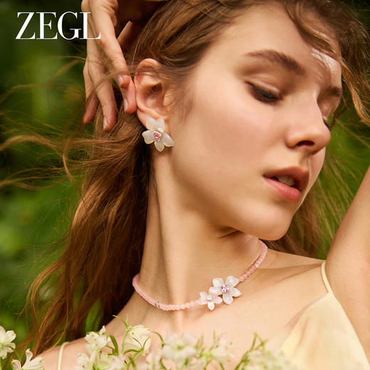 ZEGL设计师花花耳妆盘系列花朵耳环女轻奢高级感爆款耳钉夏日耳饰 商品图3