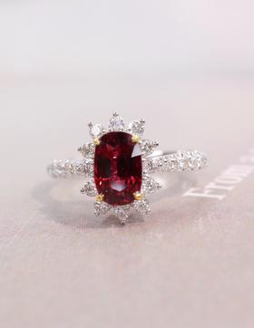 1.3ct 红宝石戒指