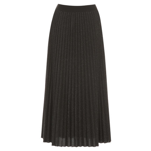 EITIE爱特爱星空细闪松紧腰高腰百褶长款优雅半身裙秋季新款C2406414 商品图5