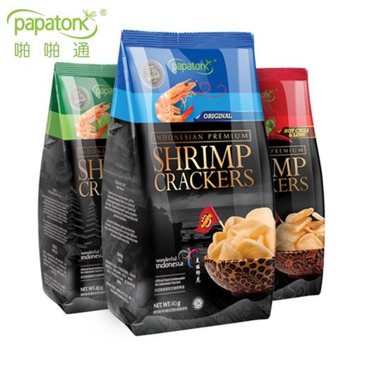 印尼啪啪通虾片原味/海苔味/烤番茄味85g 甄选原料虾味浓郁满足你的味蕾 059572/059573/059574 商品图0