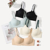 芬腾女士内衣聚拢上托防下垂一片式文胸光面无钢圈收副乳性感胸罩 商品缩略图4