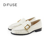 D:FUSE迪芙斯秋季新款薄底休闲鞋经典摩登金属扣乐福鞋休闲鞋豆豆鞋 DF43112361 商品缩略图0